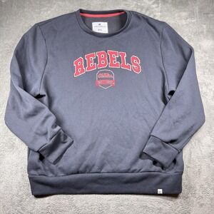 Colosseum‎ Rebels Crewneck Sweatshirt Mens 3XL Gray Ole Miss Pullover